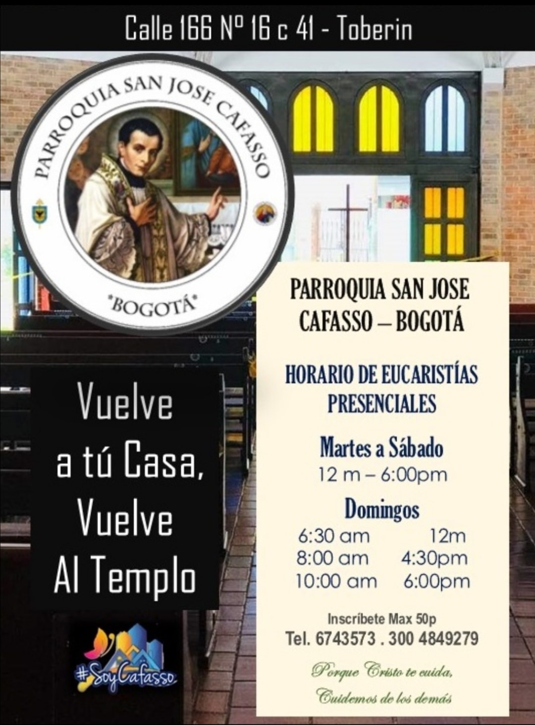 HORARIOS DE EUCARÍSTIAS