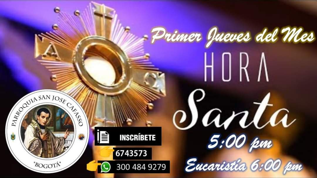 HORA SANTA - PRIMER JUEVES DEL MES