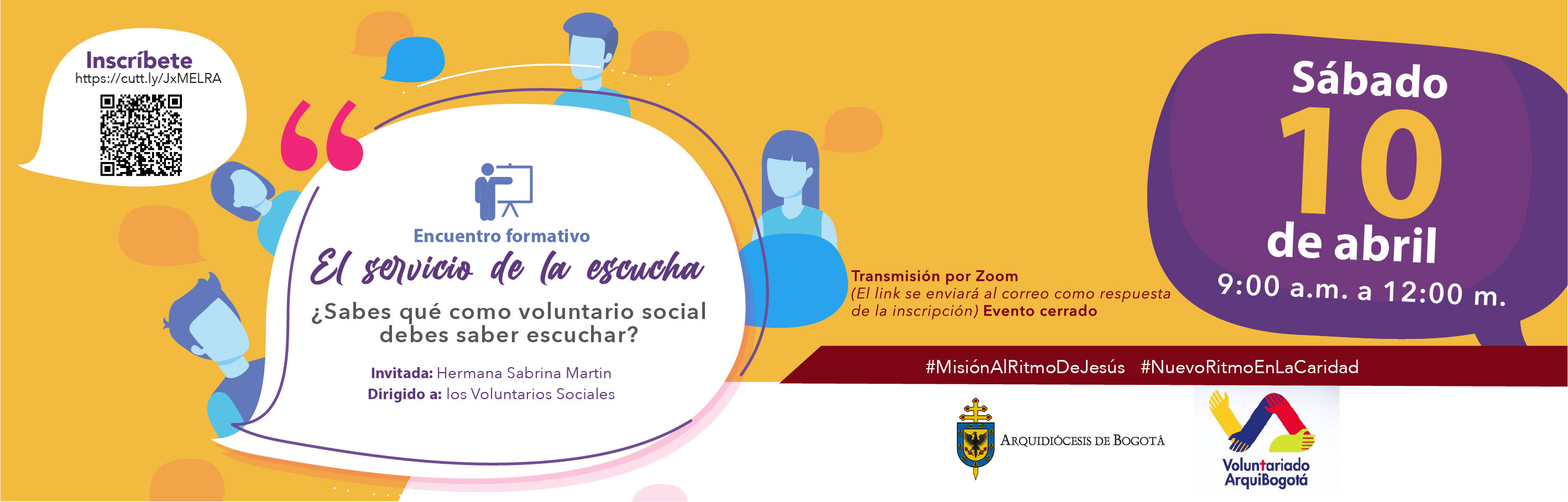 Banner Encuentro Formativo Voluntariado Abril