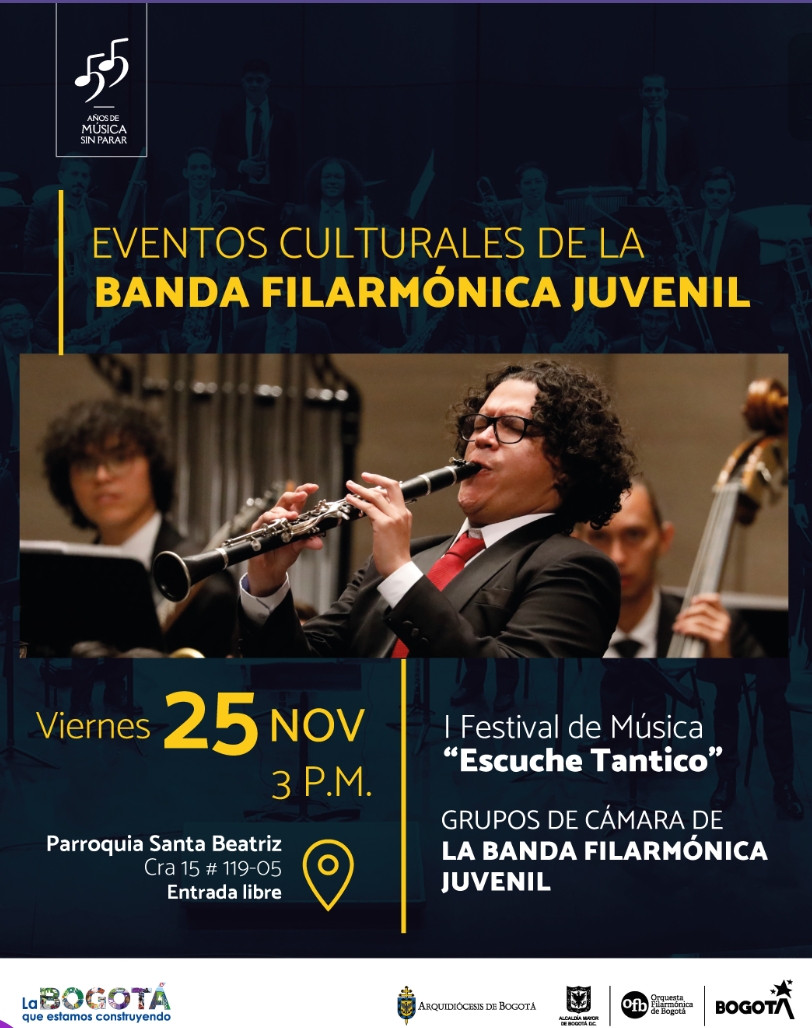 Concierto 25 de Noviembre 3:00 pm entrada libre