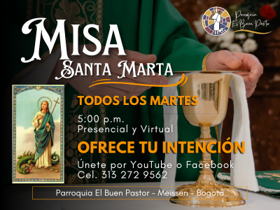 Misa a Santa Marta | Ofrecer una misa a Santa Marta | Misa Virtual