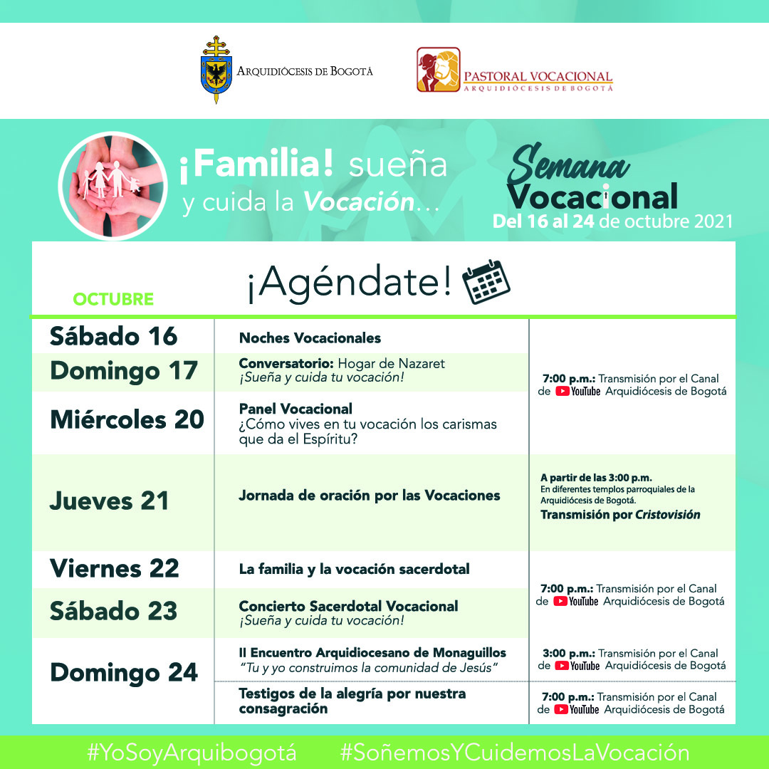 Agenda semana vocacional