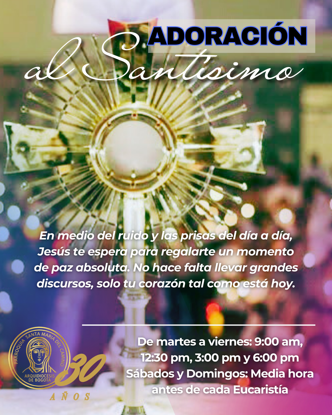 Horario de la Capilla del Santísimo