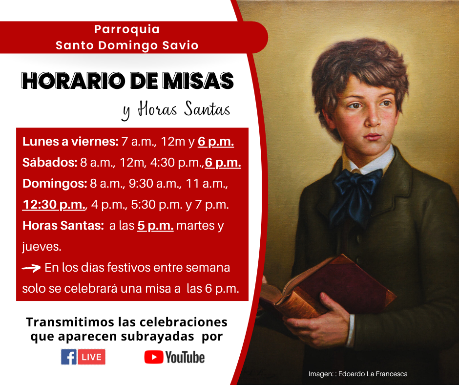 misas santo domingo savio