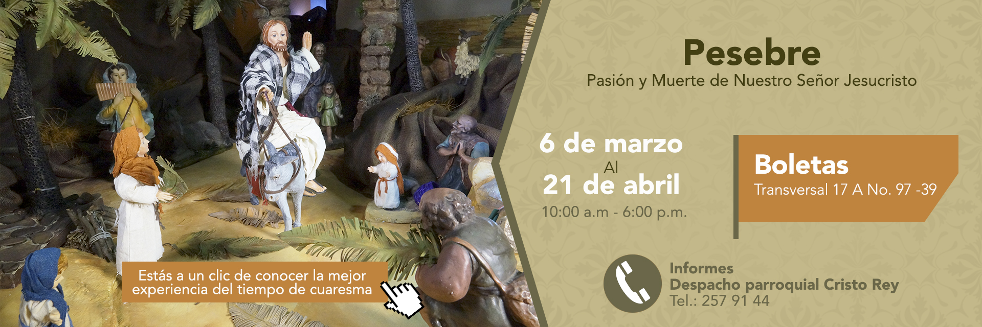 Invitación - Pesebre: Pasión y Muerte de Nuestro Señor Jesucristo |  Arquidiócesis de Bogotá