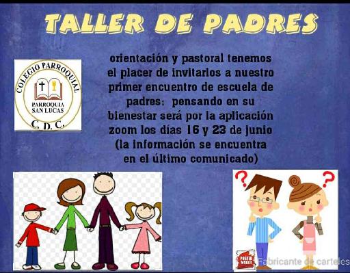 Taller a padres invitación