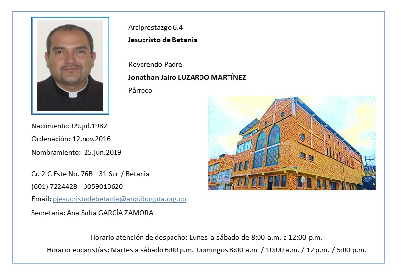 Directorio - Jesucristo de Betania