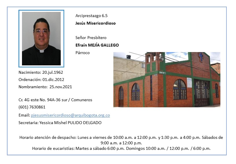 Directorio - Jesús Misericordioso