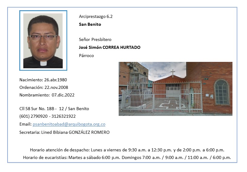 Directorio - San Benito Abad