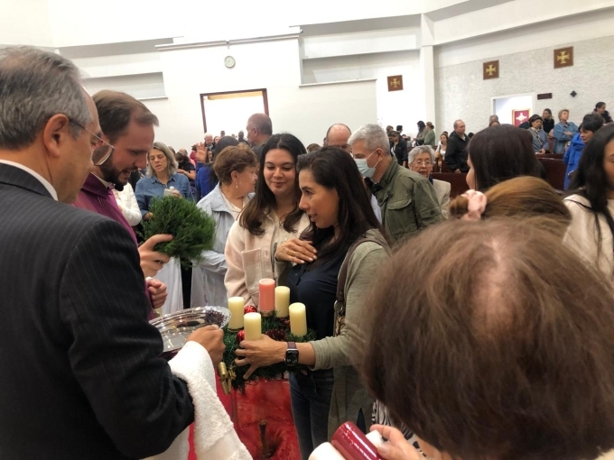 Bendiciones a las coronas de adviento 1