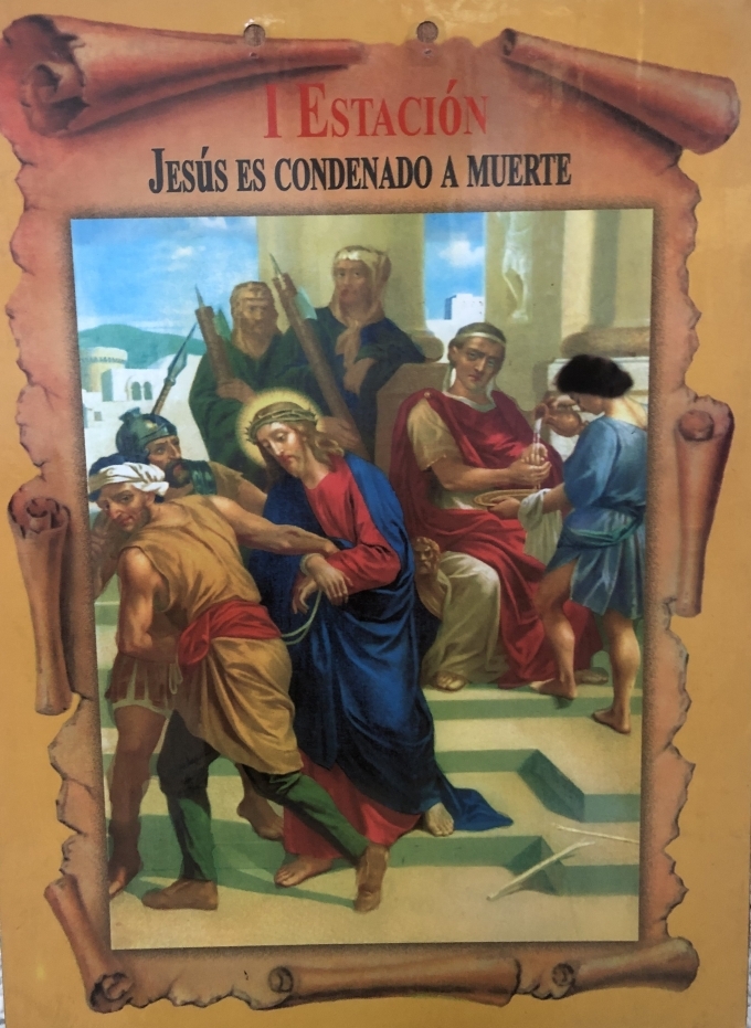 Viacrucis Santa María del Camino, Estación I