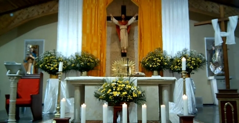 altar parroquia san lucas pascua