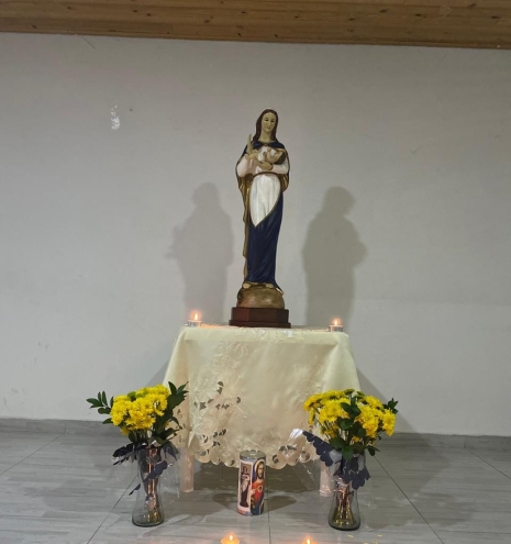 Visita de la Virgen María a los hogares y familias.