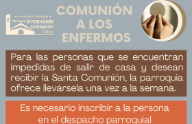 COMUNIÓN A LOS ENFERMOS